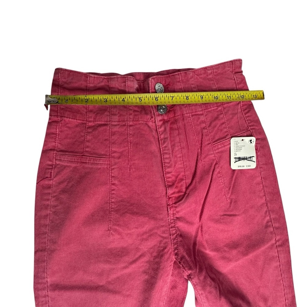 NWT Free People We The Free Jayde Cord Flare Jeans pink rose 25 - Picture 6 of 15